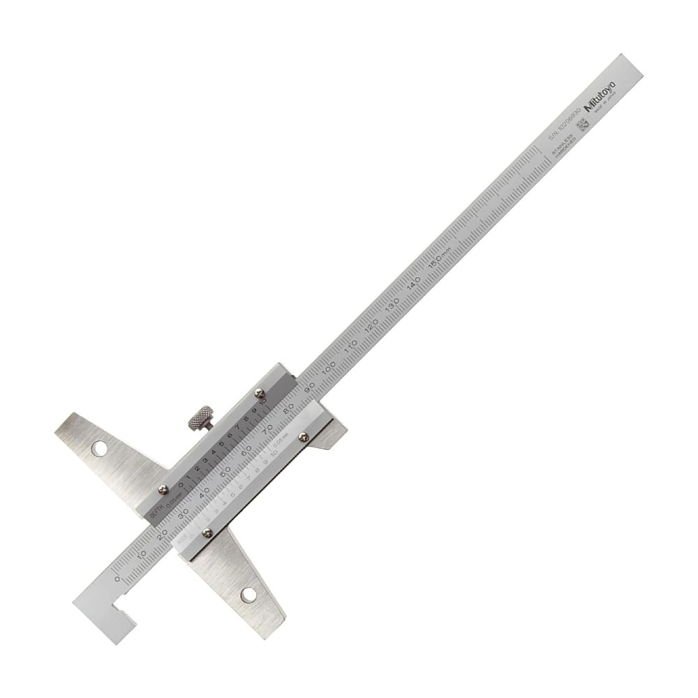 เวอร์เนียวัดลึก MITUTOYO Vernier Depth Gage Series 527 571 Hook End Type 527 401