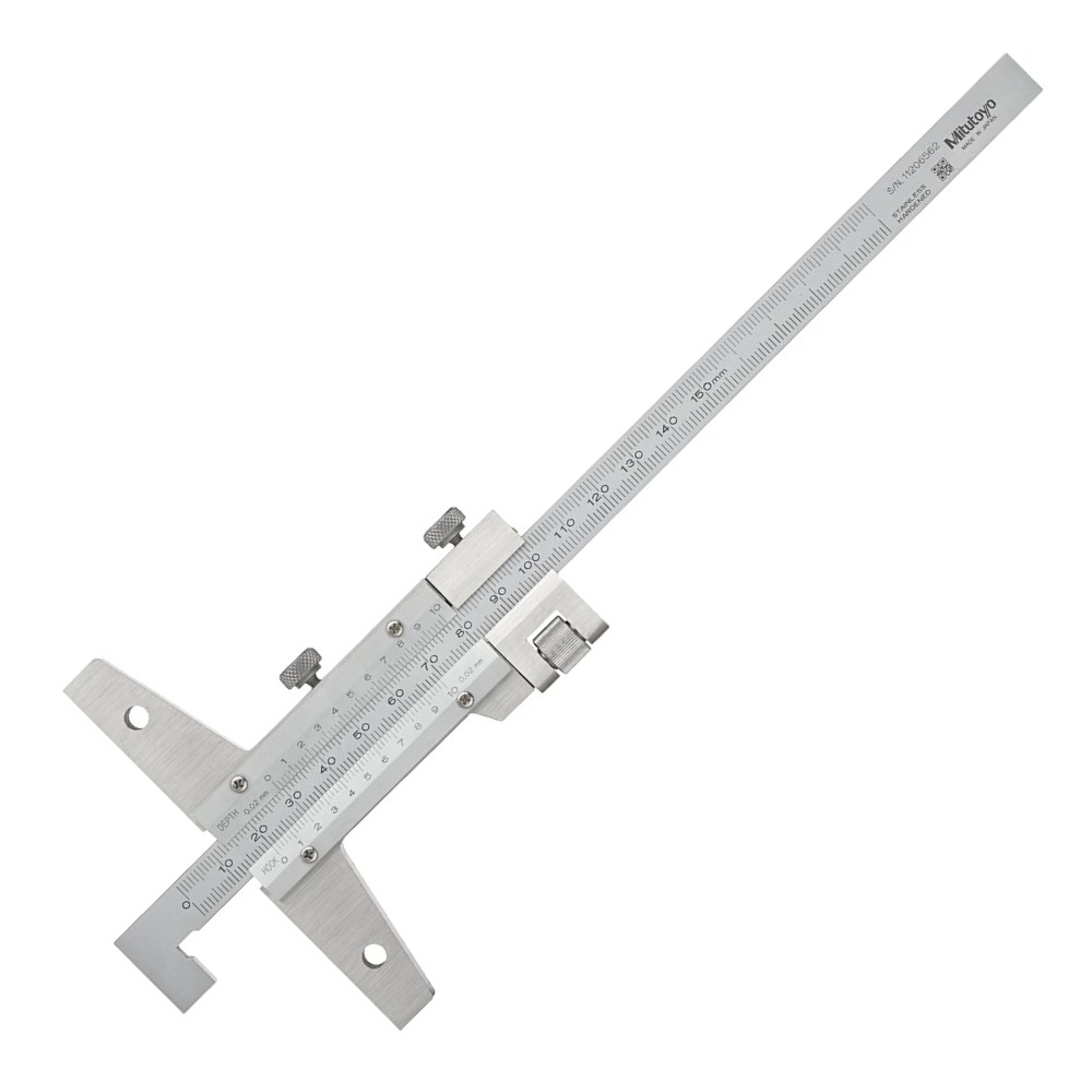 เวอร์เนียวัดลึก MITUTOYO Vernier Depth Gage Series 527 571 Hook End Type 527 411