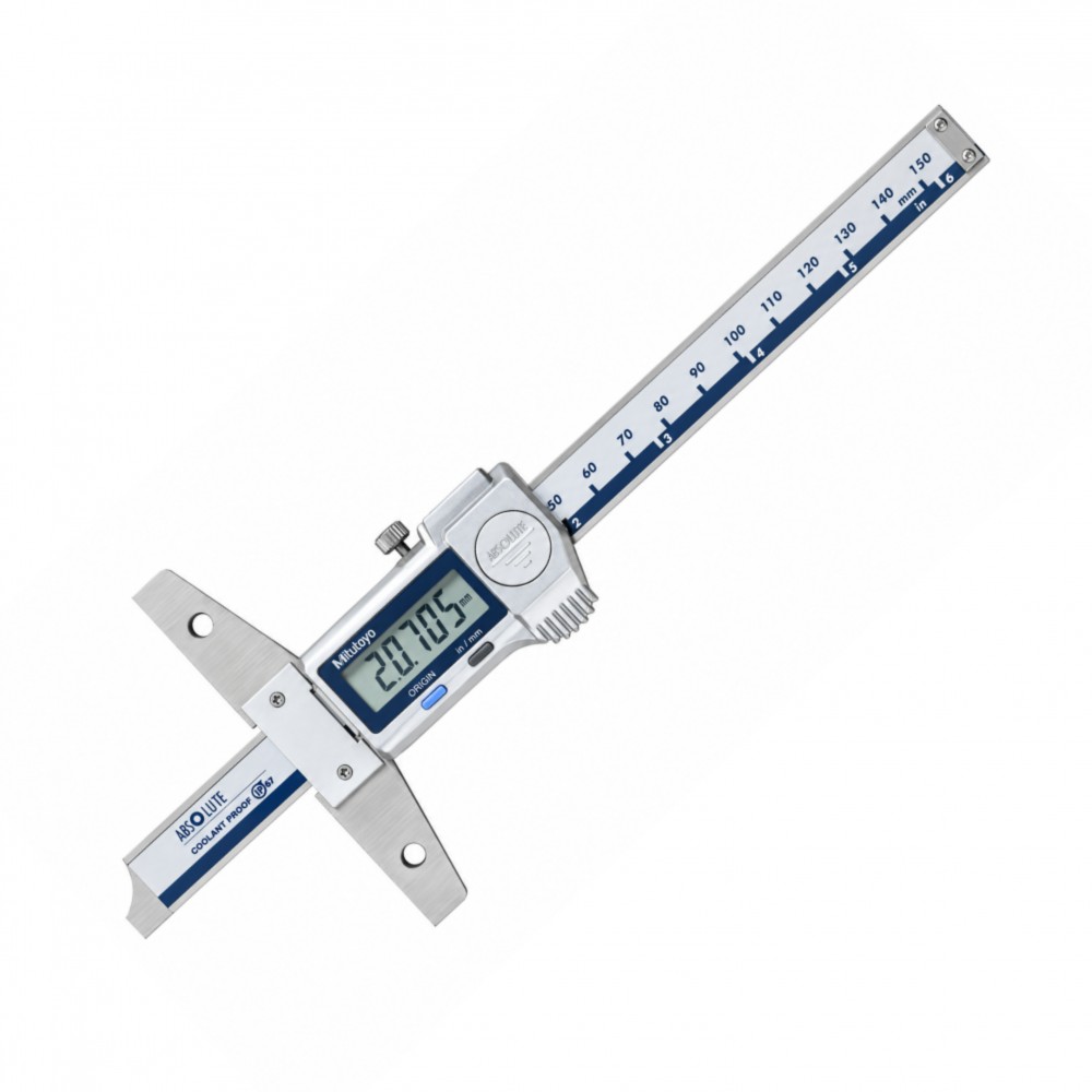 เวอร์เนียดิจิตอลวัดลึกกันน้ำกันฝุ่นหน่วยมิลนิ้ว MITUTOYO Coolant Proof Vernier Digital Depth Gauge 571 261 20