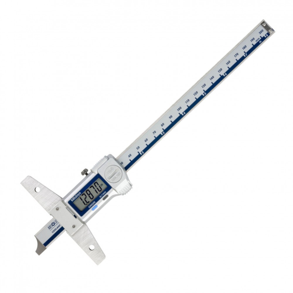 เวอร์เนียดิจิตอลวัดลึกกันน้ำกันฝุ่นหน่วยมิลนิ้ว MITUTOYO Coolant Proof Vernier Digital Depth Gauge 571 262 20
