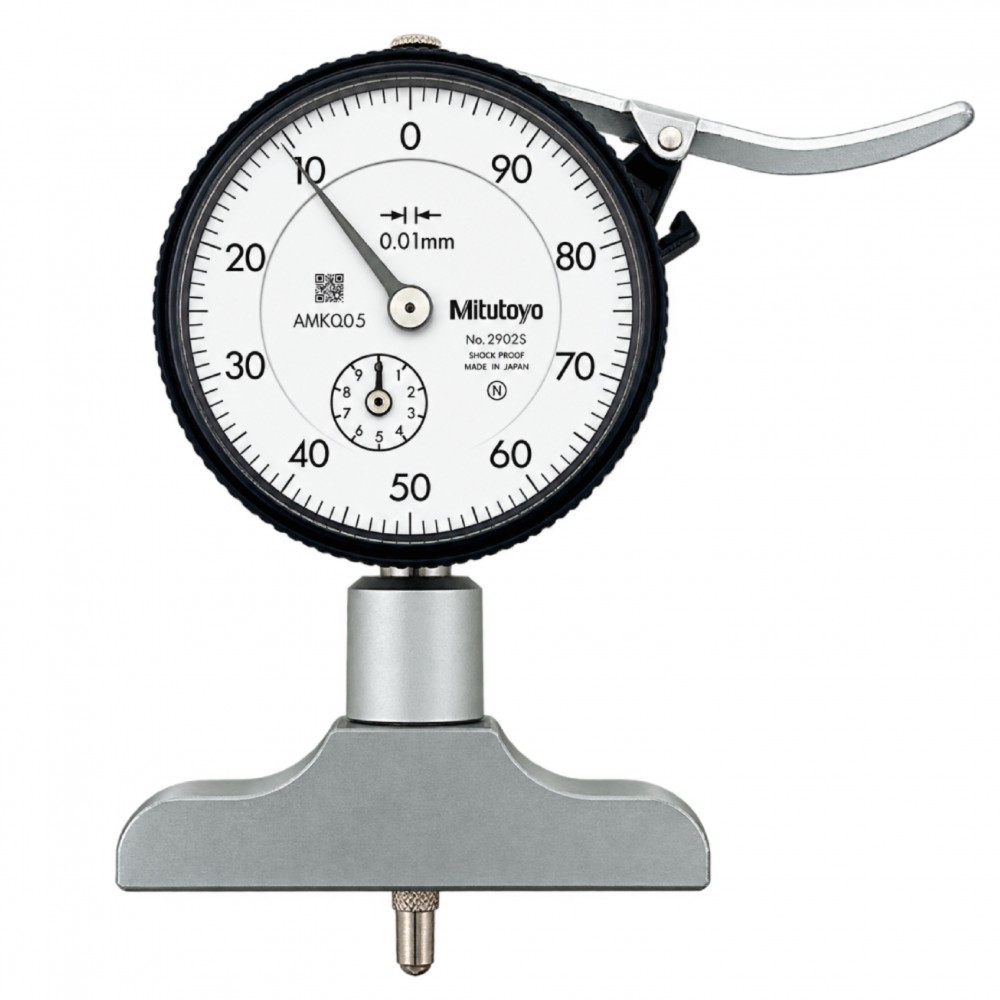 ไดอัลเกจวัดลึก ขนาด 0 200มิล ฐานกว้าง 63 5มิล MITUTOYO Dial Depth Gage Range 0 200 mm  Base Wide 63 5mm  No 7211 7211