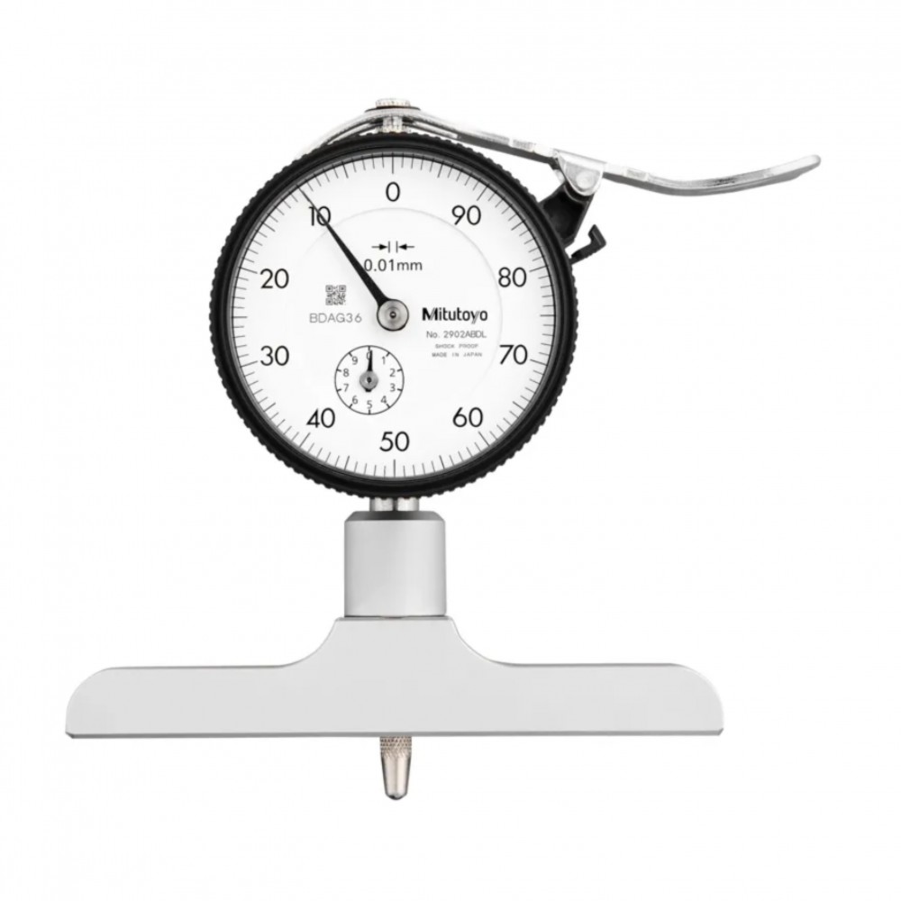 ไดอัลเกจวัดลึก ขนาด 0 200มิล ฐานกว้าง 101 6มิล MITUTOYO Dial Depth Gage Range 0 200 mm  Base Wide 101 6mm  No 7212A 7212A