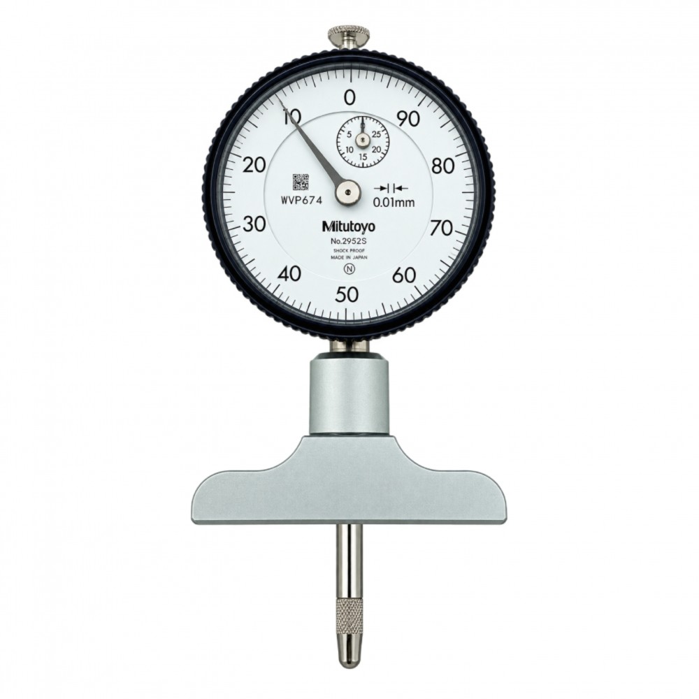 ไดอัลเกจวัดลึก ขนาด 0 210มิล ฐานกว้าง 63 5 มิล MITUTOYO Dial Depth Gage Range 0 210 mm  Base Wide 63 5mm  No 7213 7213