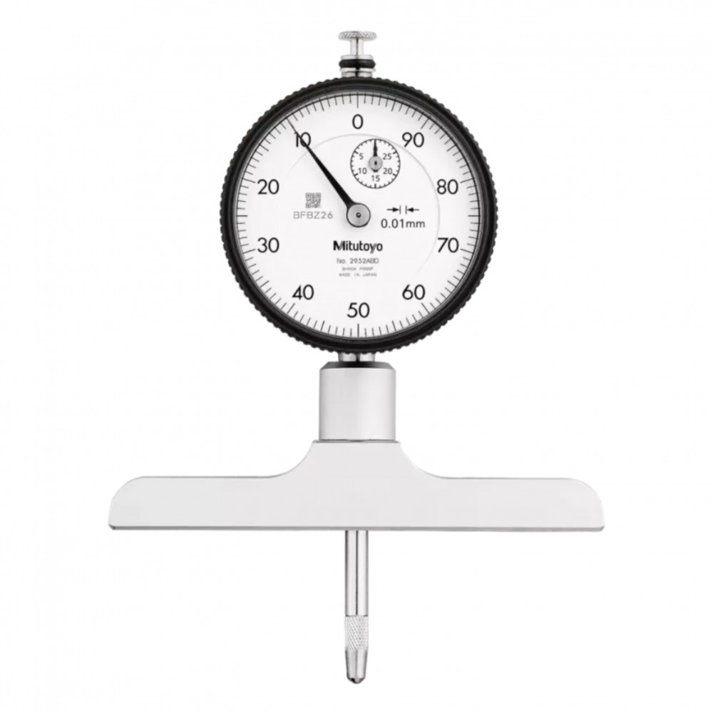 ไดอัลเกจวัดลึก ขนาด 0 210มิล ฐานกว้าง 101 6 มิล MITUTOYO Dial Depth Gage Range 0 210 mm  Base Wide 101 6mm  No 7214A 7214A
