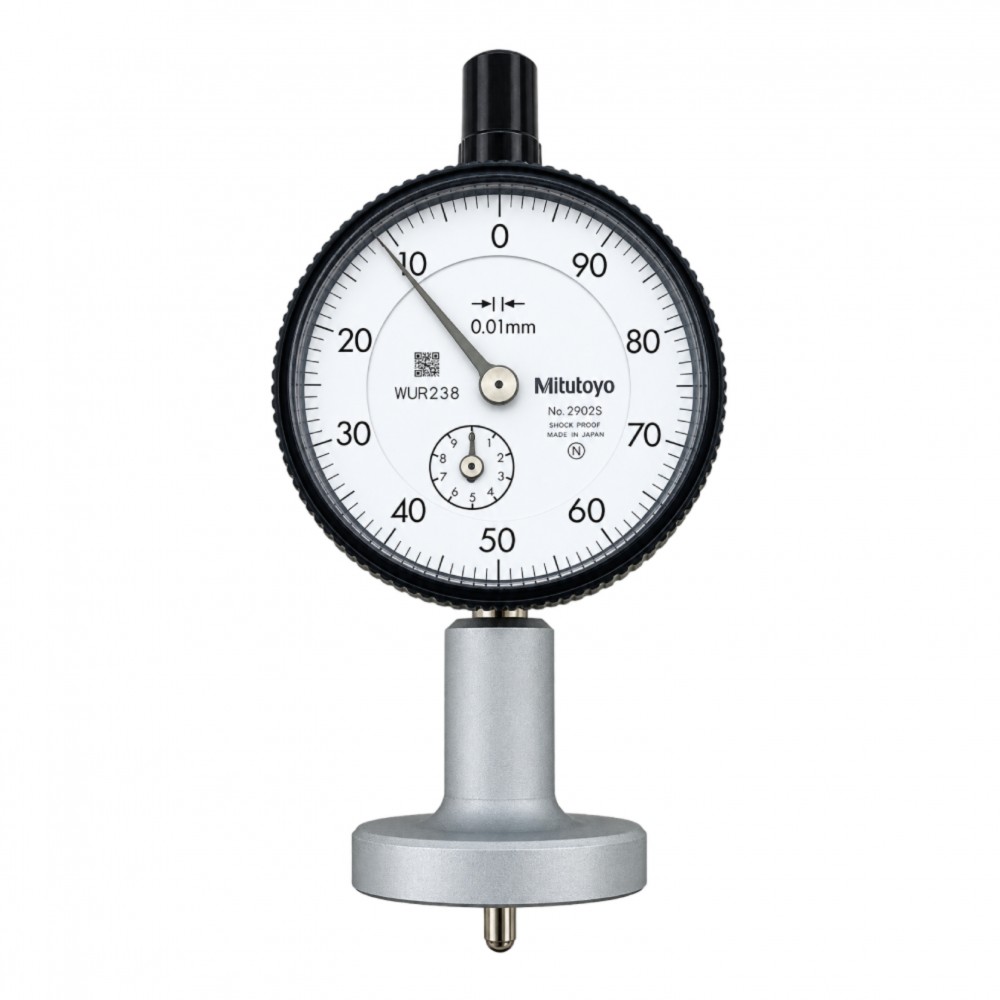 ไดอัลเกจวัดลึก ขนาด 0 10มิล ฐานแบบกลม 40 มิล MITUTOYO Dial Depth Gage Range 0 10 mm  Round Base 40mm  No 7224 7224