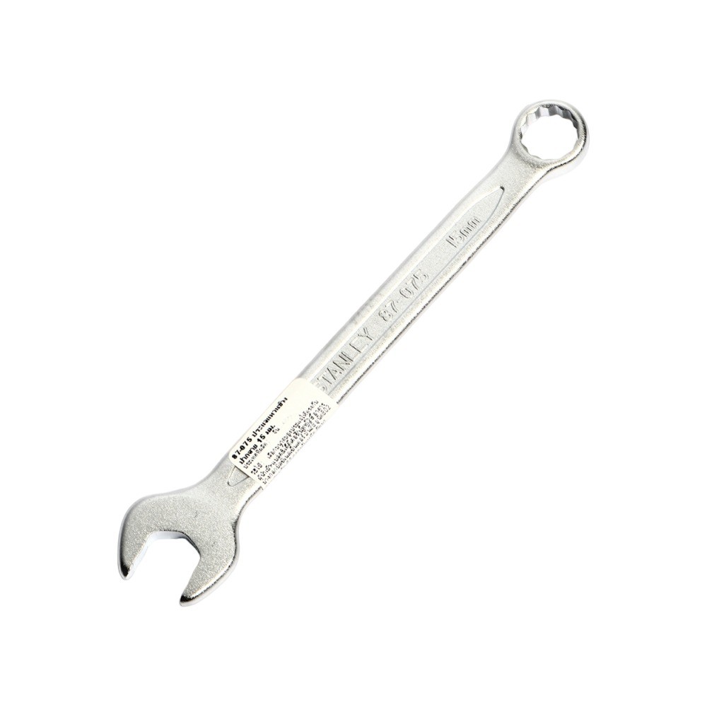 ประแจแหวนปากตายข้าง STANLEY 87 075 15 มม 