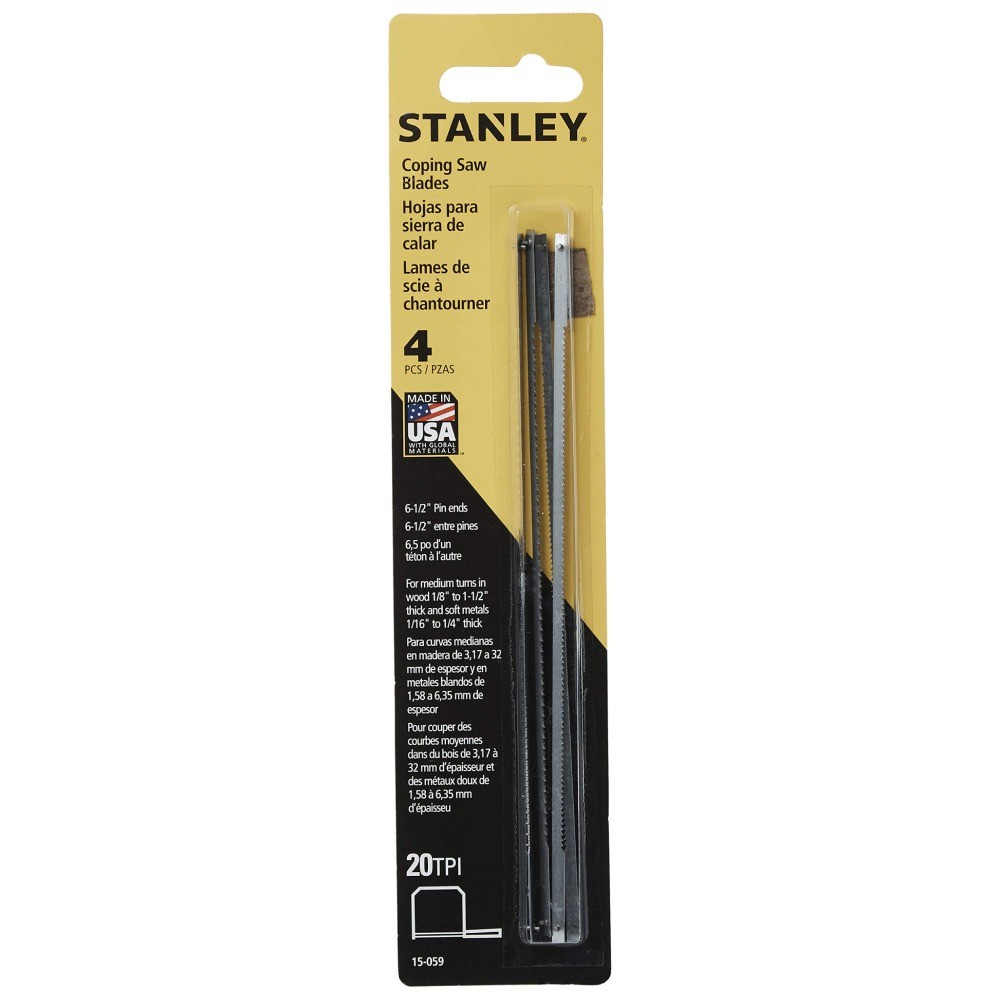 ใบเลื่อยเล็ก 6 1 2 นิ้วx20TPI STANLEY 15 059