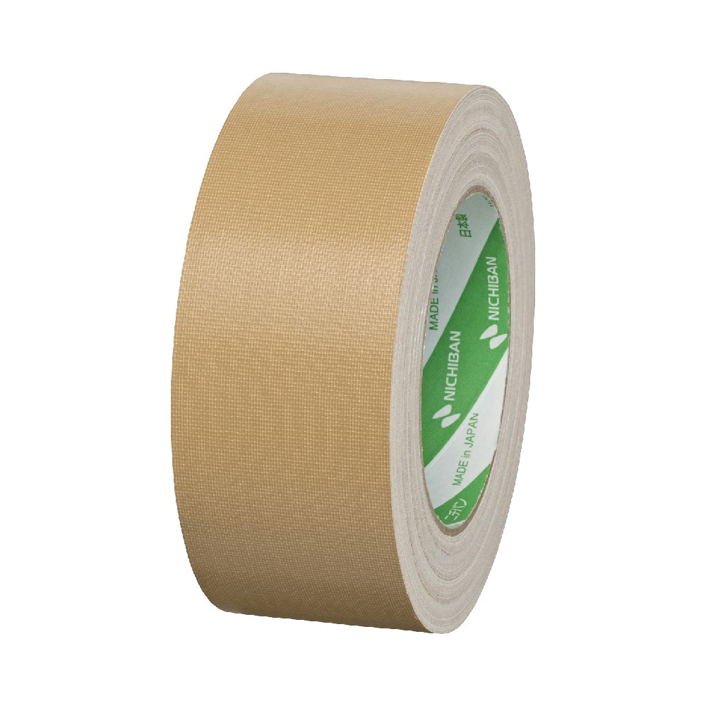 เทปผ้ากาว NICHIBAN 102RN7 50 Cloth Tape สีดินเหลืองอมน้ำตาล ขนาด 50 มม  x 25 ม 
