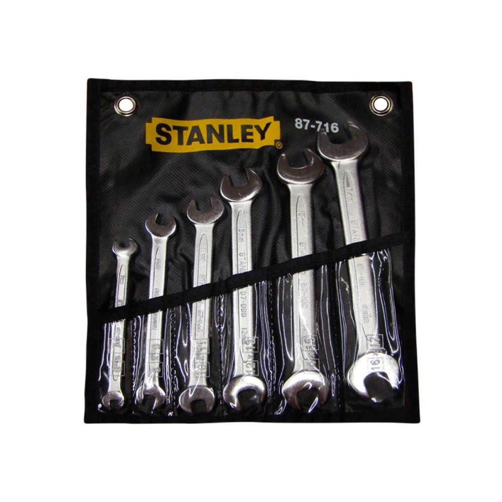 ชุดประแจปากตาย STANLEY 87 716 1 แบบบาง ขนาด 6 17 มม 
