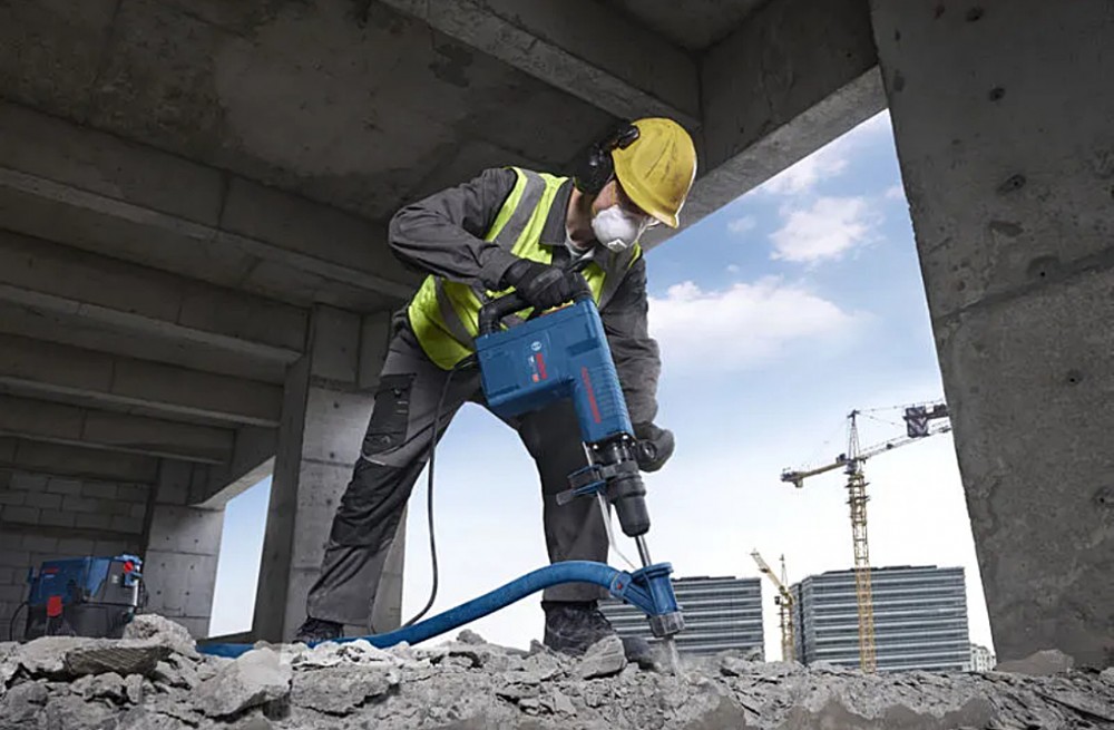 เครื่องสกัด BOSCH PRO GSH11EV Demolition Hammer with SDS max กำลังไฟ 1500 วัตต์