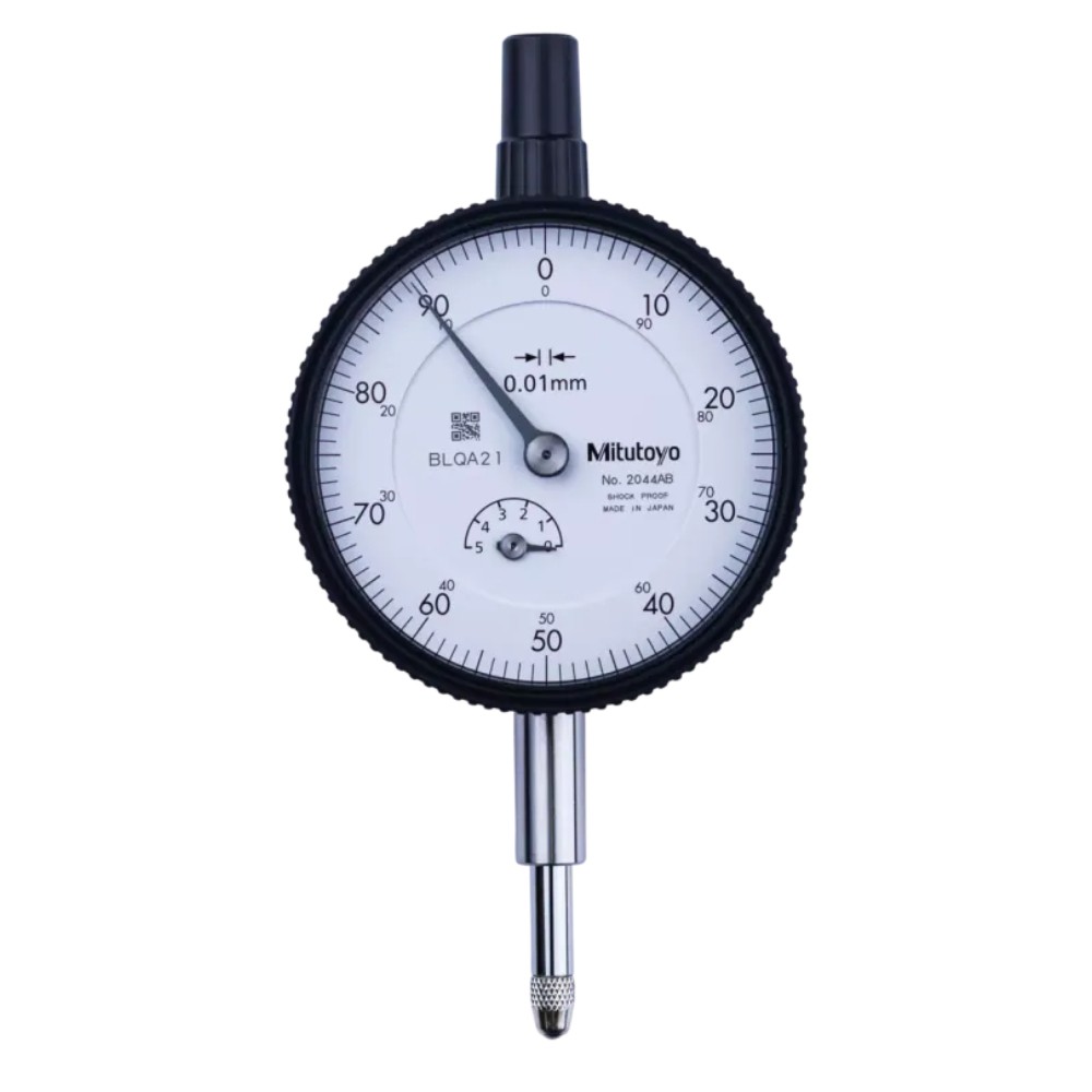 ไดอัลเกจ ขนาด 0 5มิล ความละเอียด 0 01มิล รุ่น 2044A และ 2044AB MITUTOYO Dial gauge Range 0 5mm  Graduation 0 01mm  No  2044A and 2044AB 2044AB