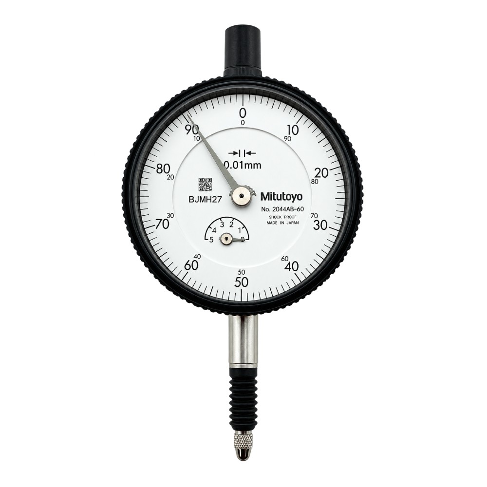ไดอัลเกจกันน้ำ ขนาด 0 5มิล ความละเอียด 0 01มิล รุ่น 2044A 60 และ 2044AB 60 MITUTOYO Dial gauge Waterproof type Range 0 5mm  Graduation 0 01mm  No  2044SA60 and 2044AB 60 2044AB 60