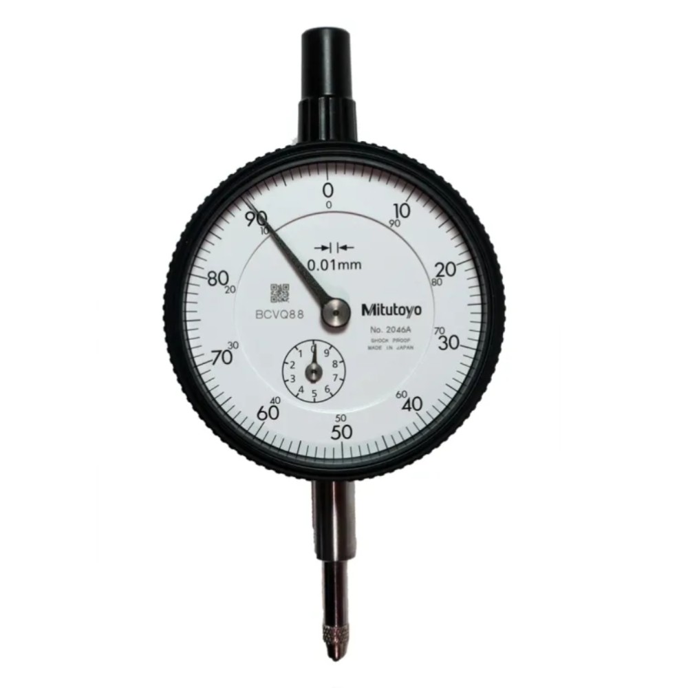ไดอัลเกจ ขนาด 0 10มิล ความละเอียด 0 01มิล รุ่น 2046A 09 และ 2046AB 09 MITUTOYO Dial gauge Range 0 10mm  Graduation 0 01mm  No  2046A 09 and 2046AB 09 2046A 09