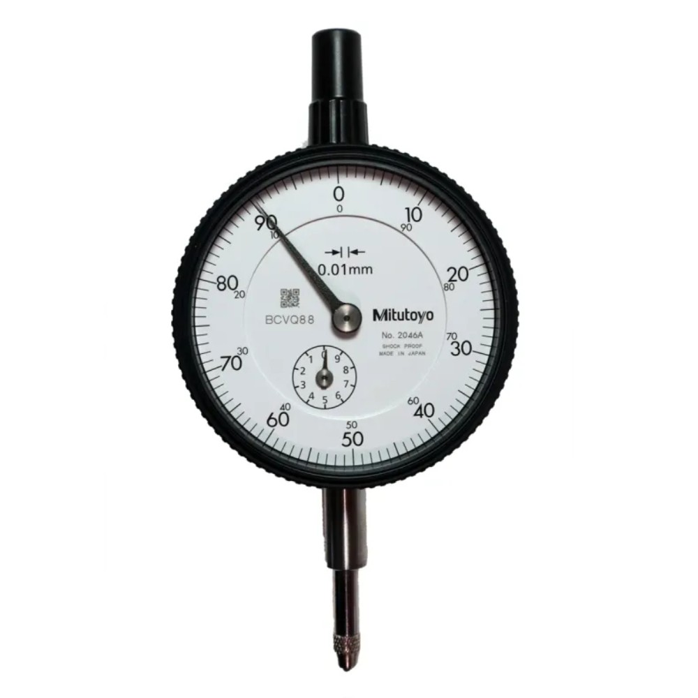 ไดอัลเกจ ขนาด 0 10มิล ความละเอียด 0 01มิล รุ่น 2046A 09 และ 2046AB 09 MITUTOYO Dial gauge Range 0 10mm  Graduation 0 01mm  No  2046A 09 and 2046AB 09 2046AB 09