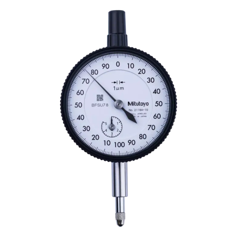 ไดอัลเกจ ขนาด 0 5มิล ความละเอียด 0 001มิล รุ่น 2118A 10 และ 2118AB 10 MITUTOYO Dial gauge Range 0 5mm  Graduation 0 001mm  No  2118A 10 and 2118AB 10 2118AB 10