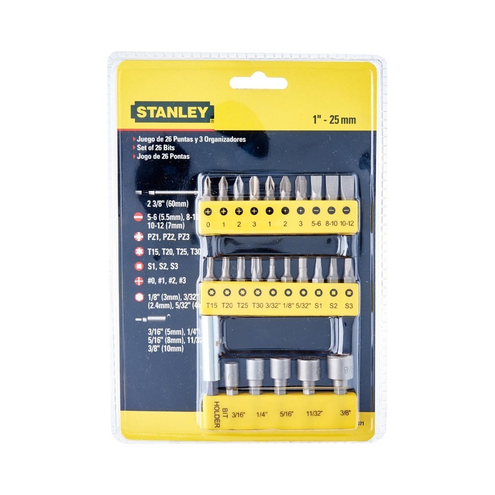 หัวไขควง STANLEY 68 071  29 ชิ้น 