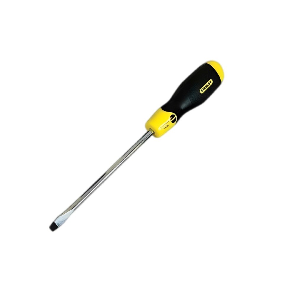 ไขควงแม่เหล็ก 4 นิ้ว แบน ด้ามยาง STANLEY 65 181