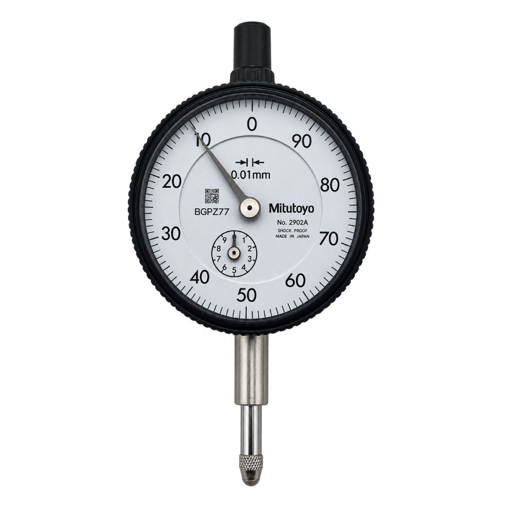 ไดอัลเกจ ขนาด 0 10มิล ความละเอียด 0 01มิล รุ่น 2902A และ 2902AB MITUTOYO Dial gauge Range 0 10mm  Graduation 0 01mm  No  2902A and 2902AB 2902AB