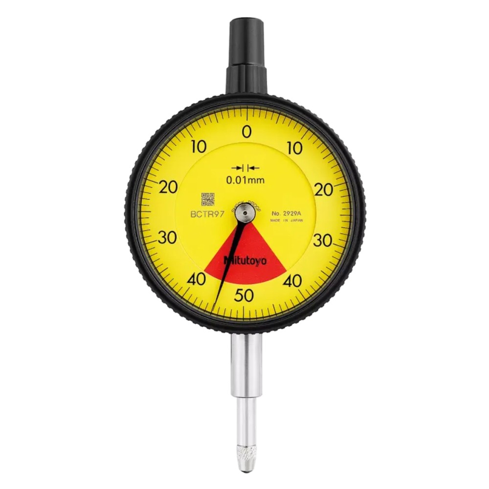 ไดอัลเกจ ขนาด 0 0 8มิล ความละเอียด 0 01มิล รุ่น 2929A และ 2929AB MITUTOYO Dial gauge Range 0 0 8mm  Graduation 0 01mm  No  2929A and 2929AB 2929A