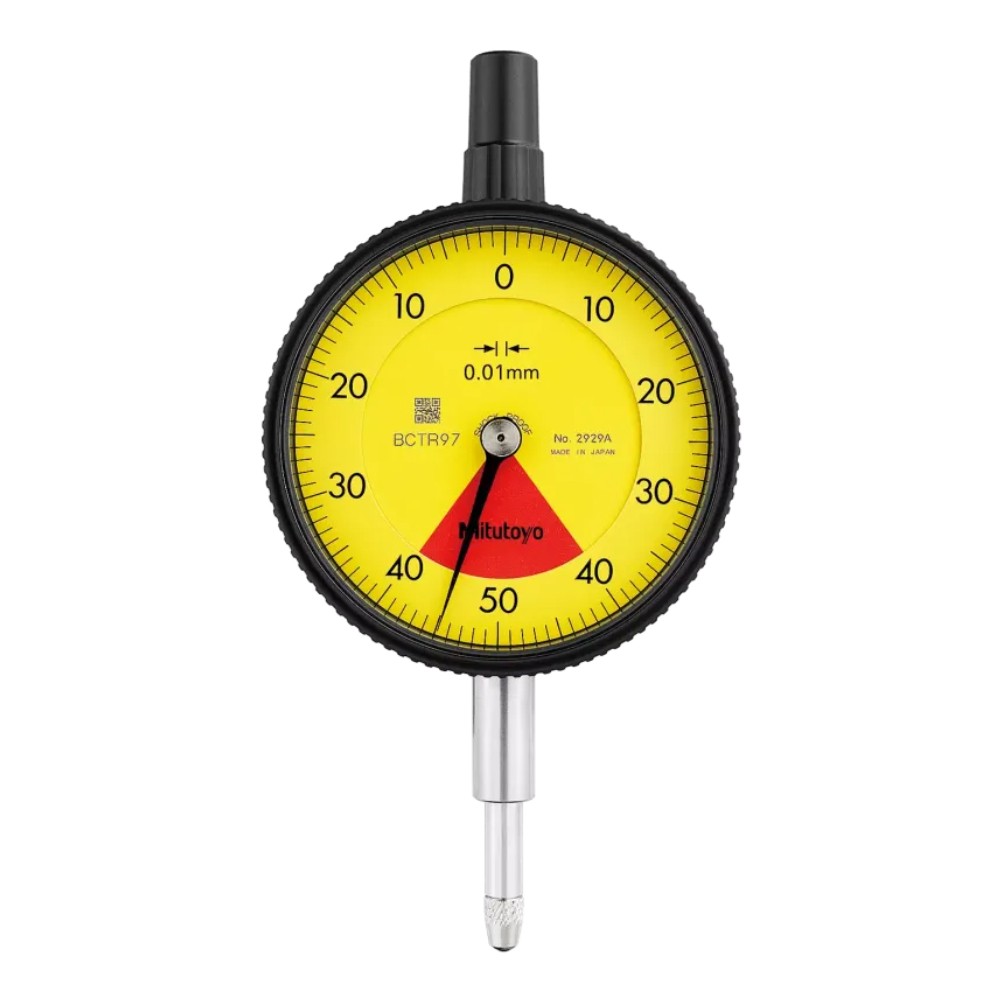 ไดอัลเกจ ขนาด 0 0 8มิล ความละเอียด 0 01มิล รุ่น 2929A และ 2929AB MITUTOYO Dial gauge Range 0 0 8mm  Graduation 0 01mm  No  2929A and 2929AB 2929AB