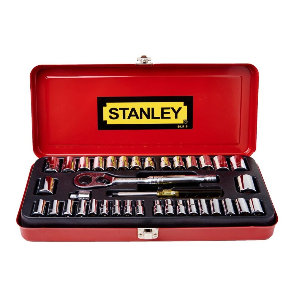 บล๊อคชุด 1 4 นิ้ว   STANLEY 89 518 3 8 นิ้ว  37 ชิ้น 