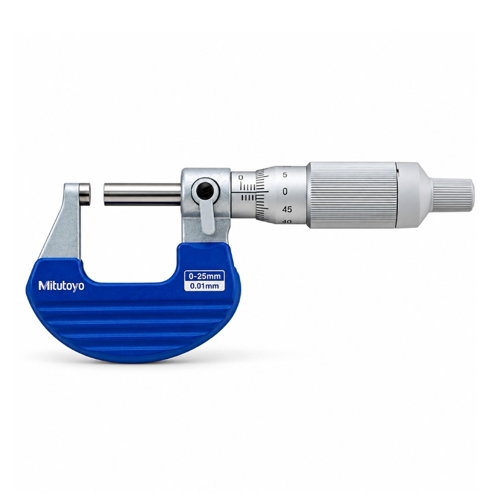 ไมโครมิเตอร์วัดนอก MITUTOYO Outside Micrometers Ratchet Thimble Type  Series102  102 701 ขนาด 0 25 mm มิล