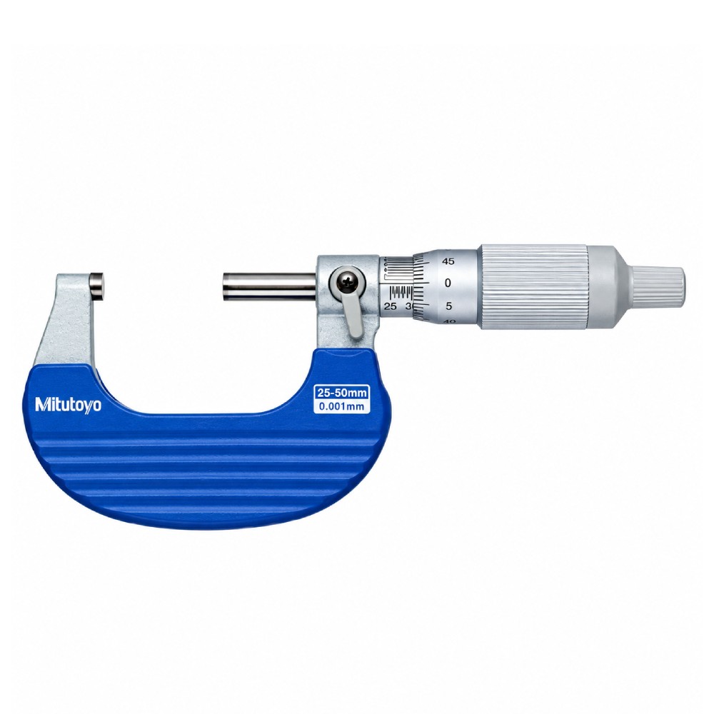 ไมโครมิเตอร์วัดนอก MITUTOYO Outside Micrometers Ratchet Thimble Type  Series102  102 708 ขนาด 25 50มิล   ความละเอียด 0 001 มิล