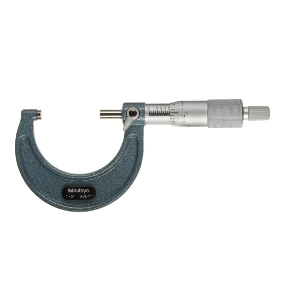 ไมโครมิเตอร์วัดนอกเฉพาะหน่วยนิ้ว MITUTOYO Micrometer Inch Only 103 132 ขนาด 1 2นิ้ว ความละเอียด 0 0001นิ้ว