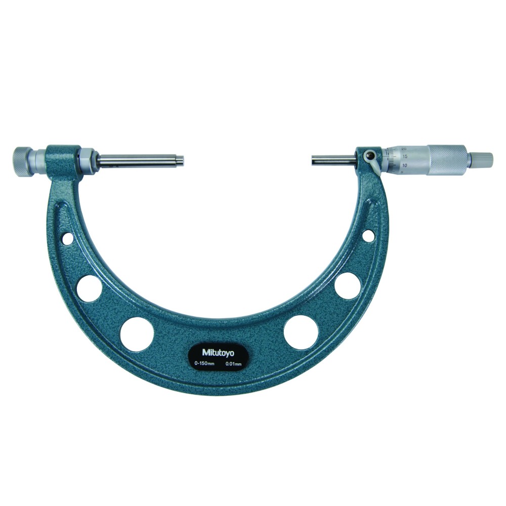ไมโครมิเตอร์วัดนอกแบบอนาล็อก เปลี่ยนระยะปากวัดได้ ขนาด MITUTOYO Outside Micrometers with Interchangeable Anvils 104 139A
