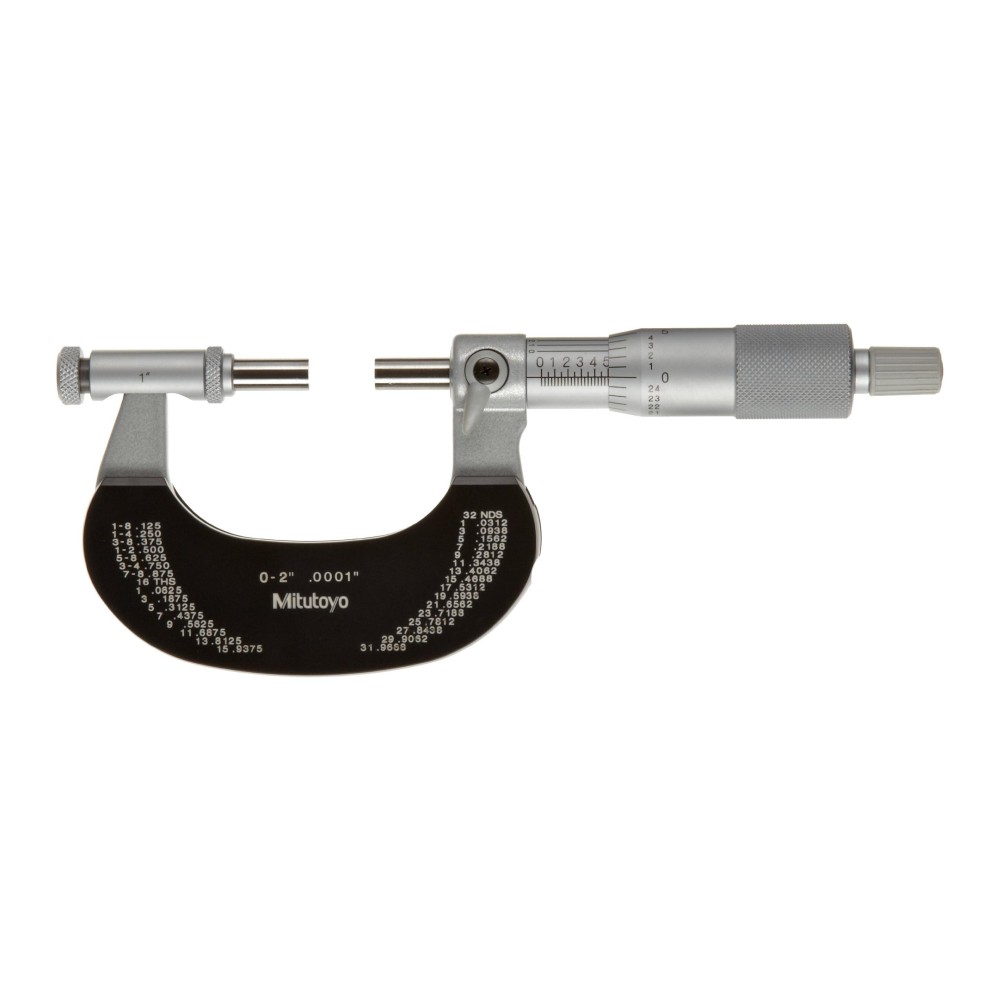 ไมโครมิเตอร์วัดนอกแบบอนาล็อก เปลี่ยนระยะปากวัดได้ ขนาด MITUTOYO Outside Micrometers with Interchangeable Anvils 104 165