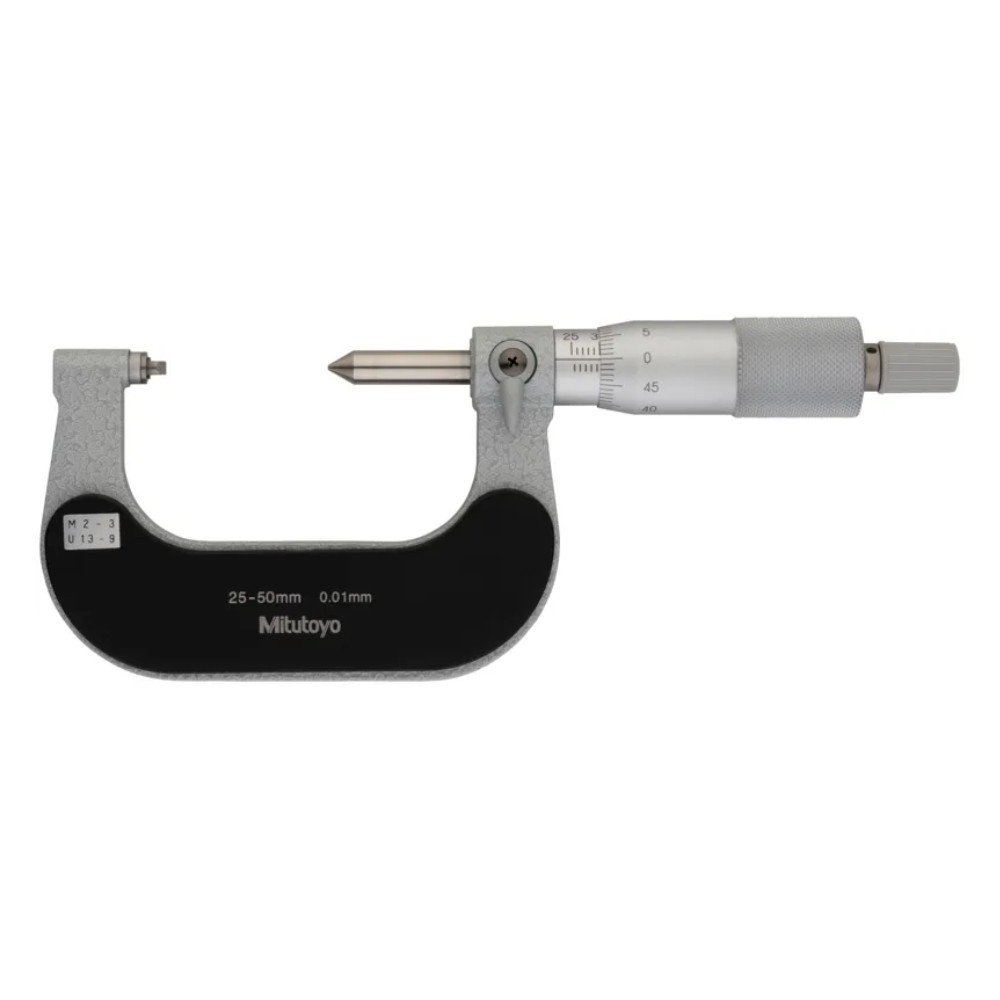 ไมโครมิเตอร์วัดเกลียวสกรู MITUTOYO Screw Thread Micrometer  Series 125  125 109 ยาว 25 50 มิล  เกลียว 2 3mm 13 9TPI 