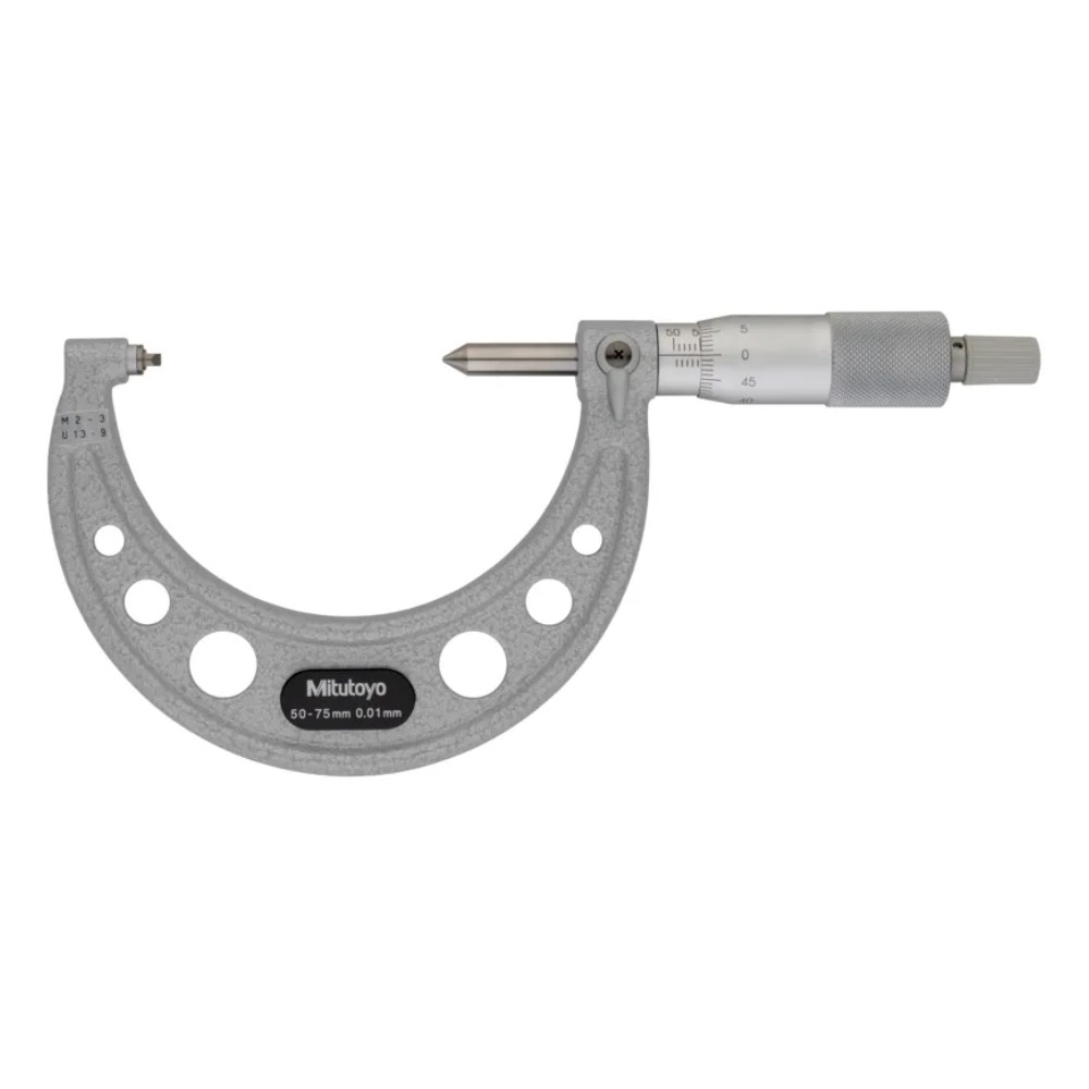 ไมโครมิเตอร์วัดเกลียวสกรู MITUTOYO Screw Thread Micrometer  Series 125  125 113 ยาว 50 75 มิล  เกลียว 2 3mm 13 9TPI 