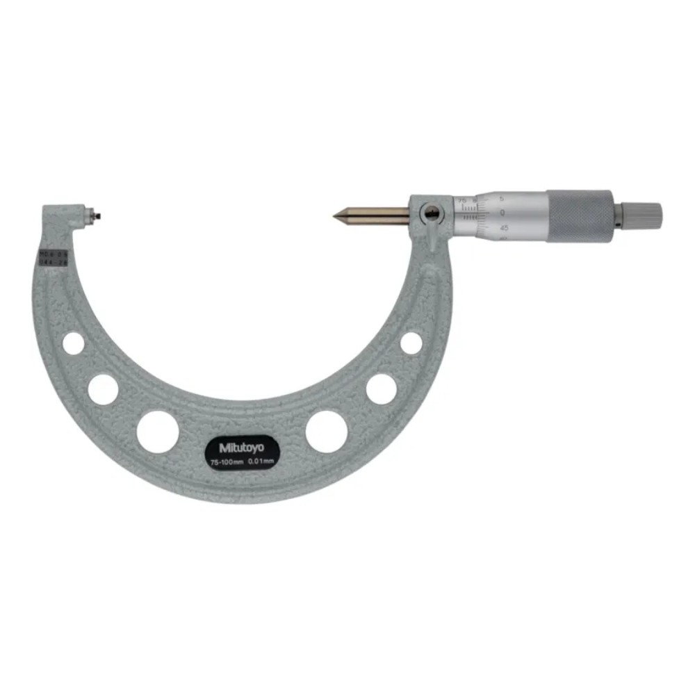ไมโครมิเตอร์วัดเกลียวสกรู MITUTOYO Screw Thread Micrometer  Series 125  125 116 ยาว 75 100 มิล  เกลียว 0 6 0 9mm 44 28TPI 