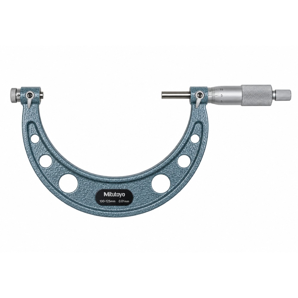 ไมโครมิเตอร์เช็คเกลียวแบบเปลี่ยนหัววัด MITUTOYO Screw Thread Micrometers Interchangeable Anvil  Series 126  126 129 ยาว 100 125มิล