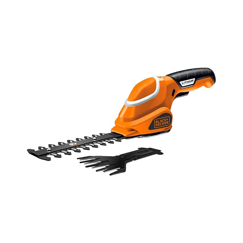 เครื่องตัดแต่งพุ่มไม้ แบตเตอรี่ Li ion BLACK DECKER GSL700KIT 7V