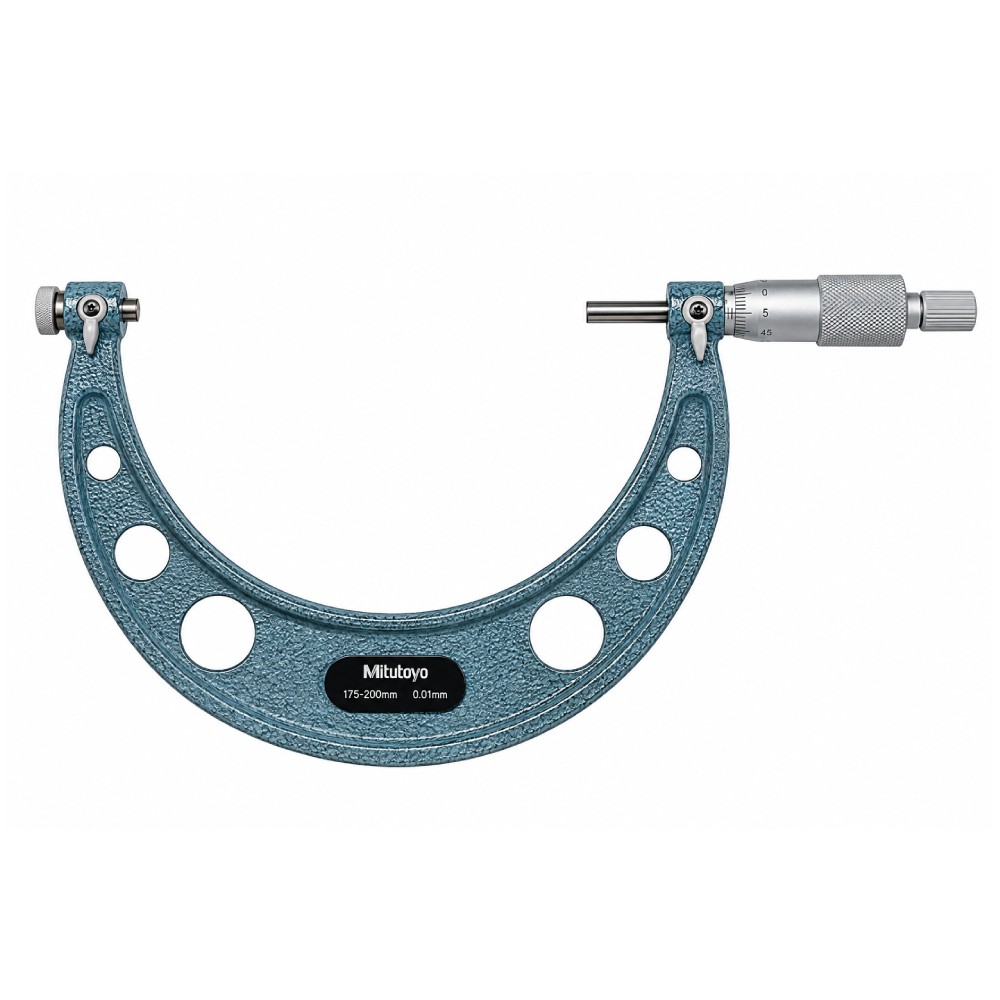 ไมโครมิเตอร์เช็คเกลียวแบบเปลี่ยนหัววัด MITUTOYO Screw Thread Micrometers Interchangeable Anvil  Series 126  126 132 ยาว 175 200มิล