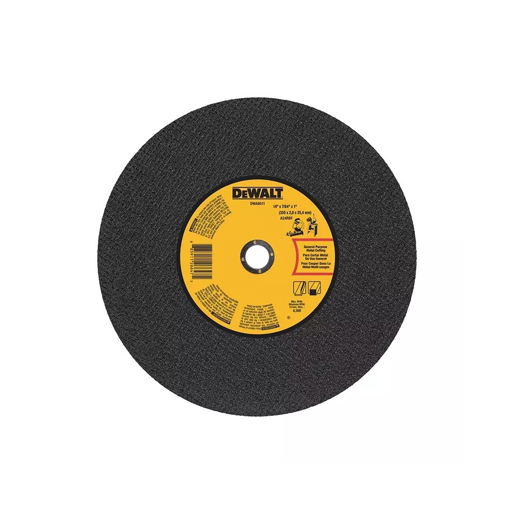 ใบตัดเหล็ก 355x3 0x25 DEWALT DWA8011B20 4 มม  T1 10 นิ้ว