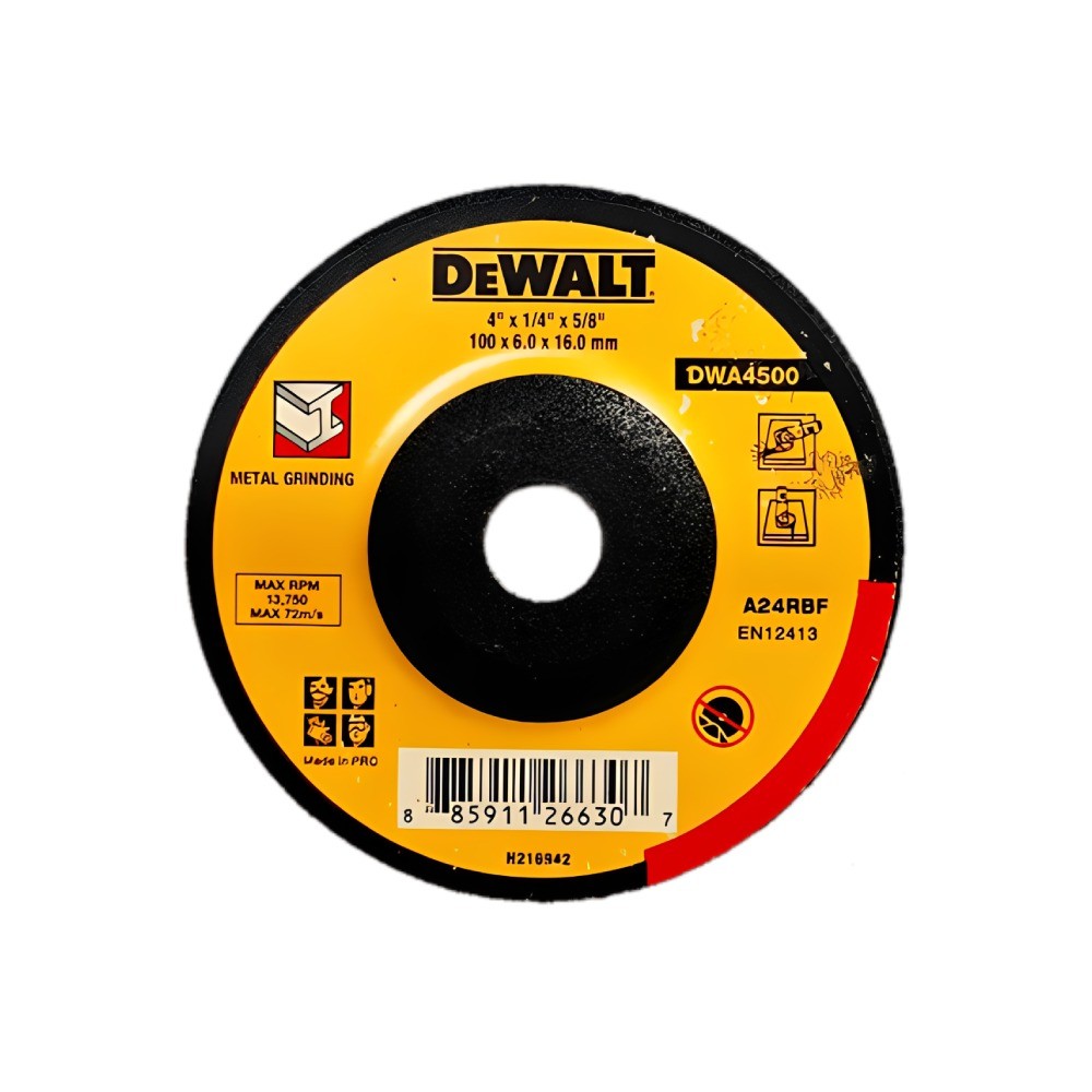 ใบเจียร 100x6 0x DEWALT DWA4500 B1 16 มม  4 นิ้ว