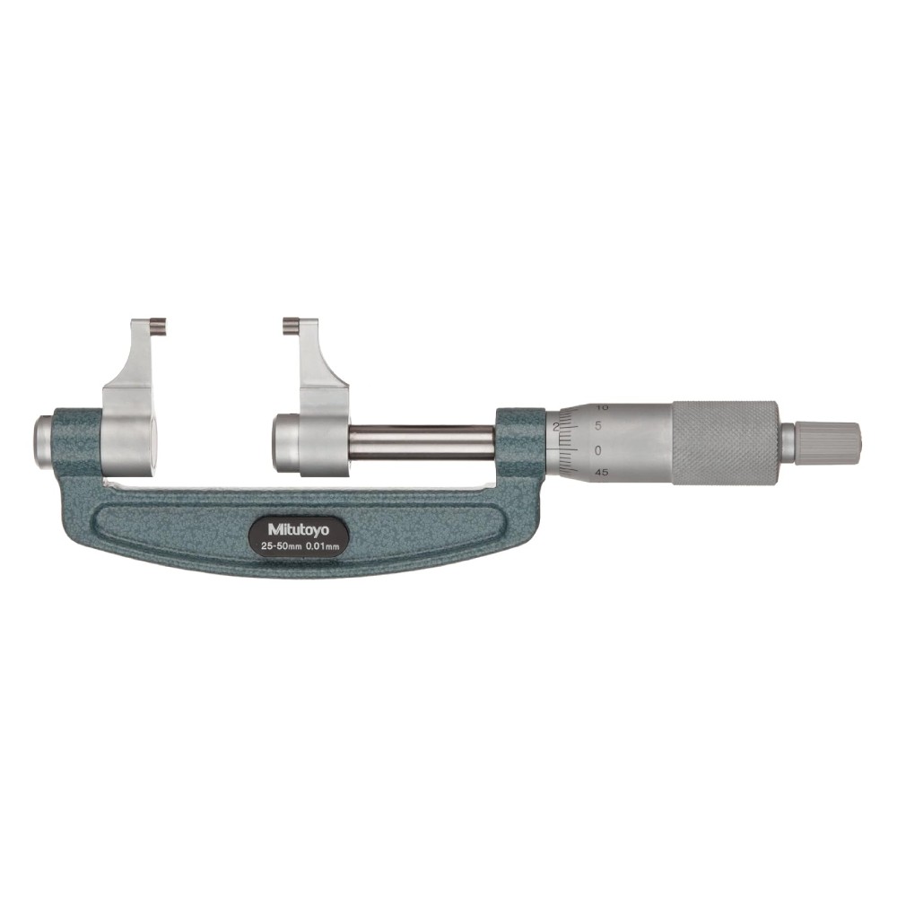 ไมโครมิเตอร์ปลายสัมผัสแบบคาลิเปอร์ MITUTOYO Caliper Type Micrometer  Series 143  143 102 ยาว 25 50 มิล