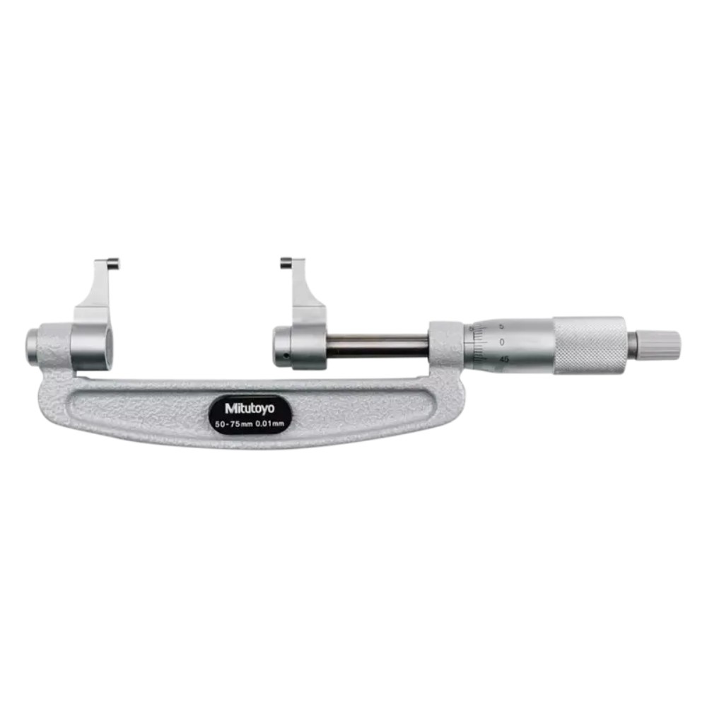 ไมโครมิเตอร์ปลายสัมผัสแบบคาลิเปอร์ MITUTOYO Caliper Type Micrometer  Series 143  143 103 ยาว 50 75 มิล