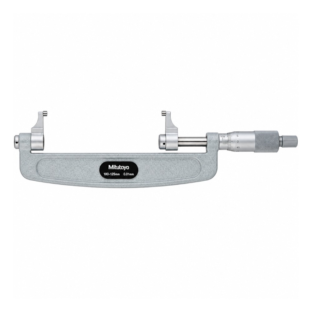 ไมโครมิเตอร์ปลายสัมผัสแบบคาลิเปอร์ MITUTOYO Caliper Type Micrometer  Series 143  143 105 ยาว 100 125 มิล