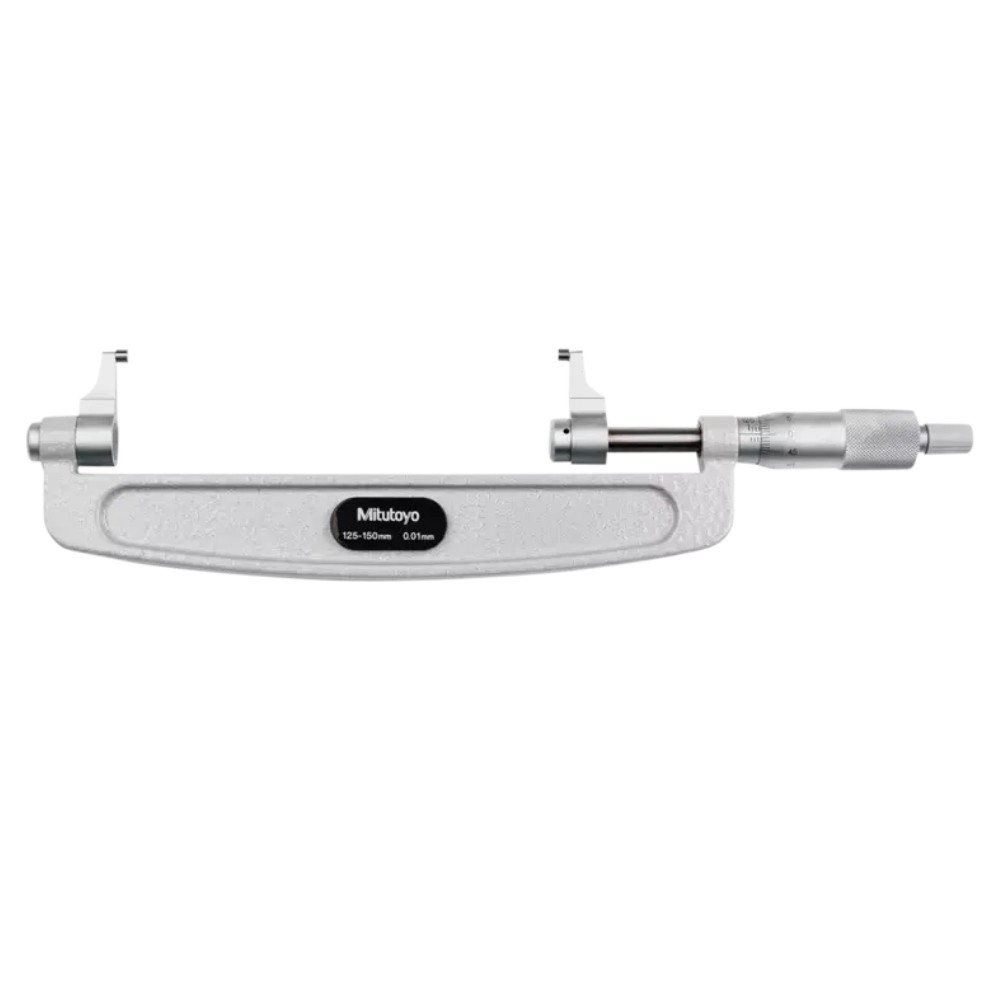 ไมโครมิเตอร์ปลายสัมผัสแบบคาลิเปอร์ MITUTOYO Caliper Type Micrometer  Series 143  143 106 ยาว 125 150 มิล
