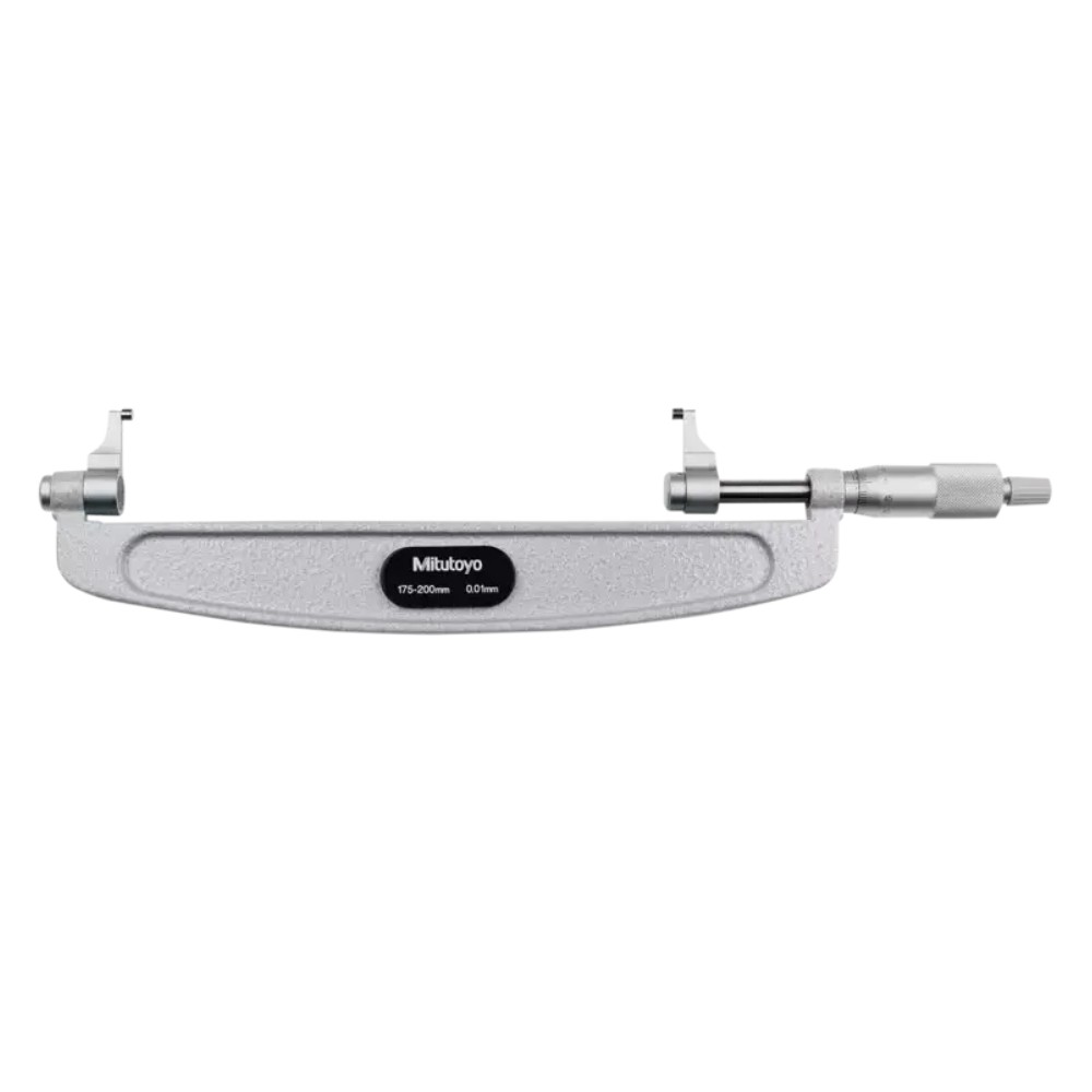 ไมโครมิเตอร์ปลายสัมผัสแบบคาลิเปอร์ MITUTOYO Caliper Type Micrometer  Series 143  143 108 ยาว 175 200 มิล