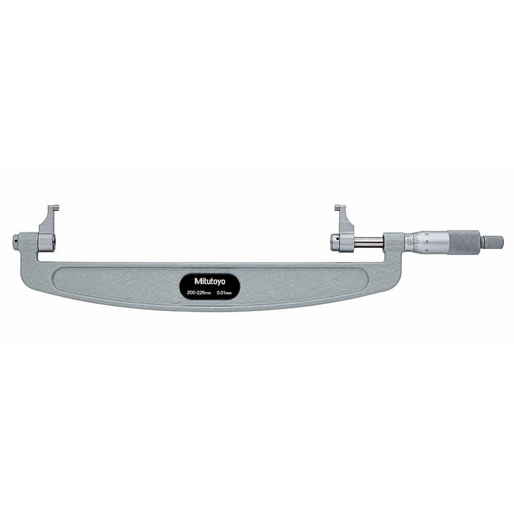 ไมโครมิเตอร์ปลายสัมผัสแบบคาลิเปอร์ MITUTOYO Caliper Type Micrometer  Series 143  143 109 ยาว 200 225 มิล