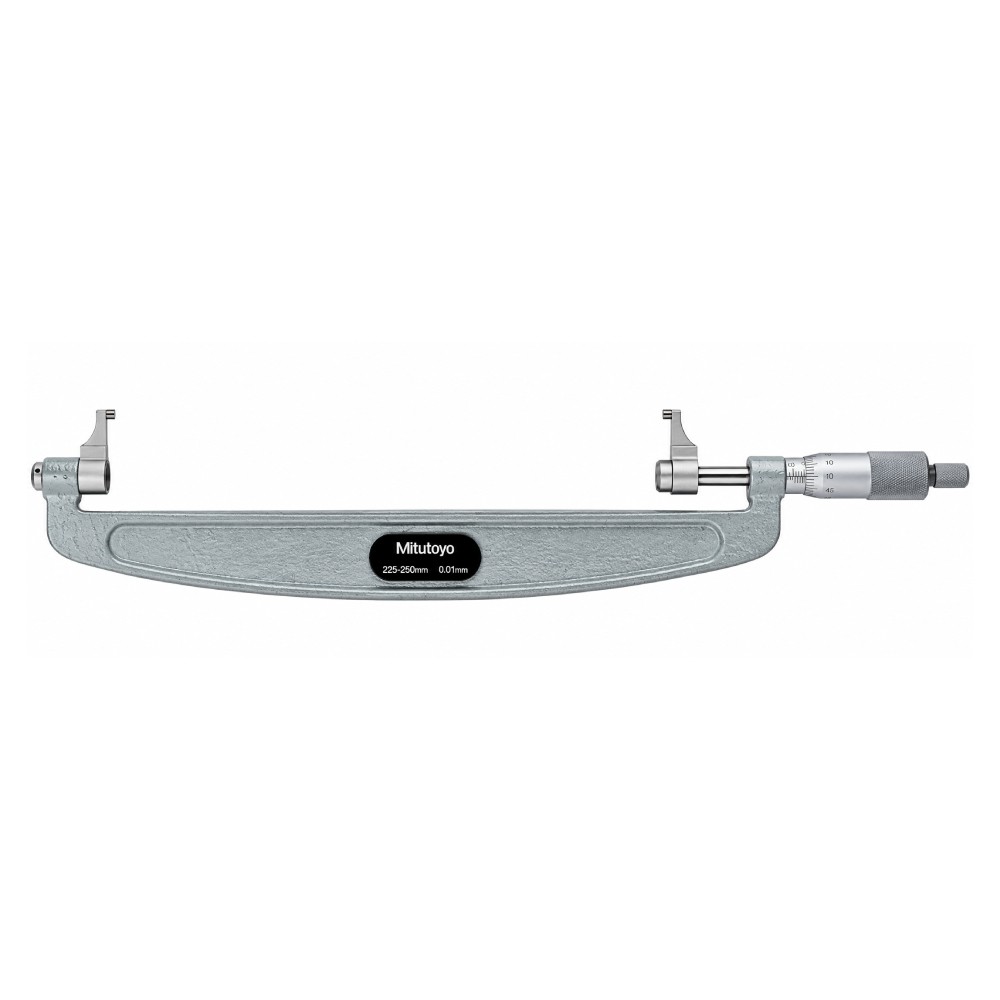 ไมโครมิเตอร์ปลายสัมผัสแบบคาลิเปอร์ MITUTOYO Caliper Type Micrometer  Series 143  143 110 ยาว 225 250 มิล