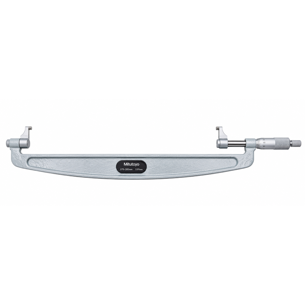 ไมโครมิเตอร์ปลายสัมผัสแบบคาลิเปอร์ MITUTOYO Caliper Type Micrometer  Series 143  143 112 ยาว 275 300 มิล