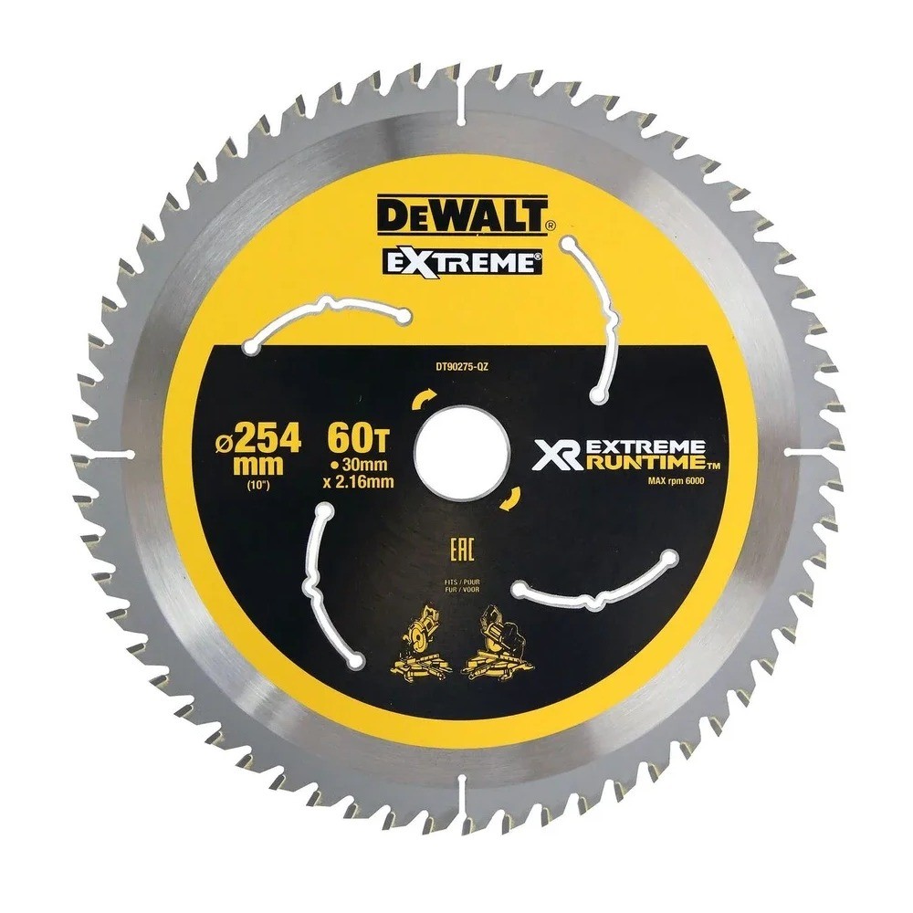 ใบตัด Circular saw DEWALT DT90275 QZ ขนาด 254 มม   60 ฟัน