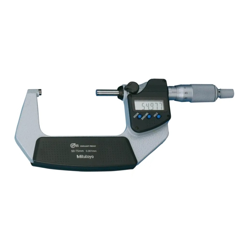 ดิจิตอลไมโครมิเตอร์หน่วยมิลพร้อมช่องเสียบสัญญาณ MITUTOYO Coolant Proof Micrometers Ratchet Stop Type with SPC Output 293 232 30