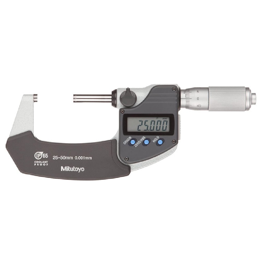 ดิจิตอลไมโครมิเตอร์  เฉพาะรุ่นส่งข้อมูลเข้า PC  MITUTOYO Coolant Proof Micrometers with Ratchet Thimble  With SPC Output   Series 293  293 235 30 ยาว 25 50 มิล