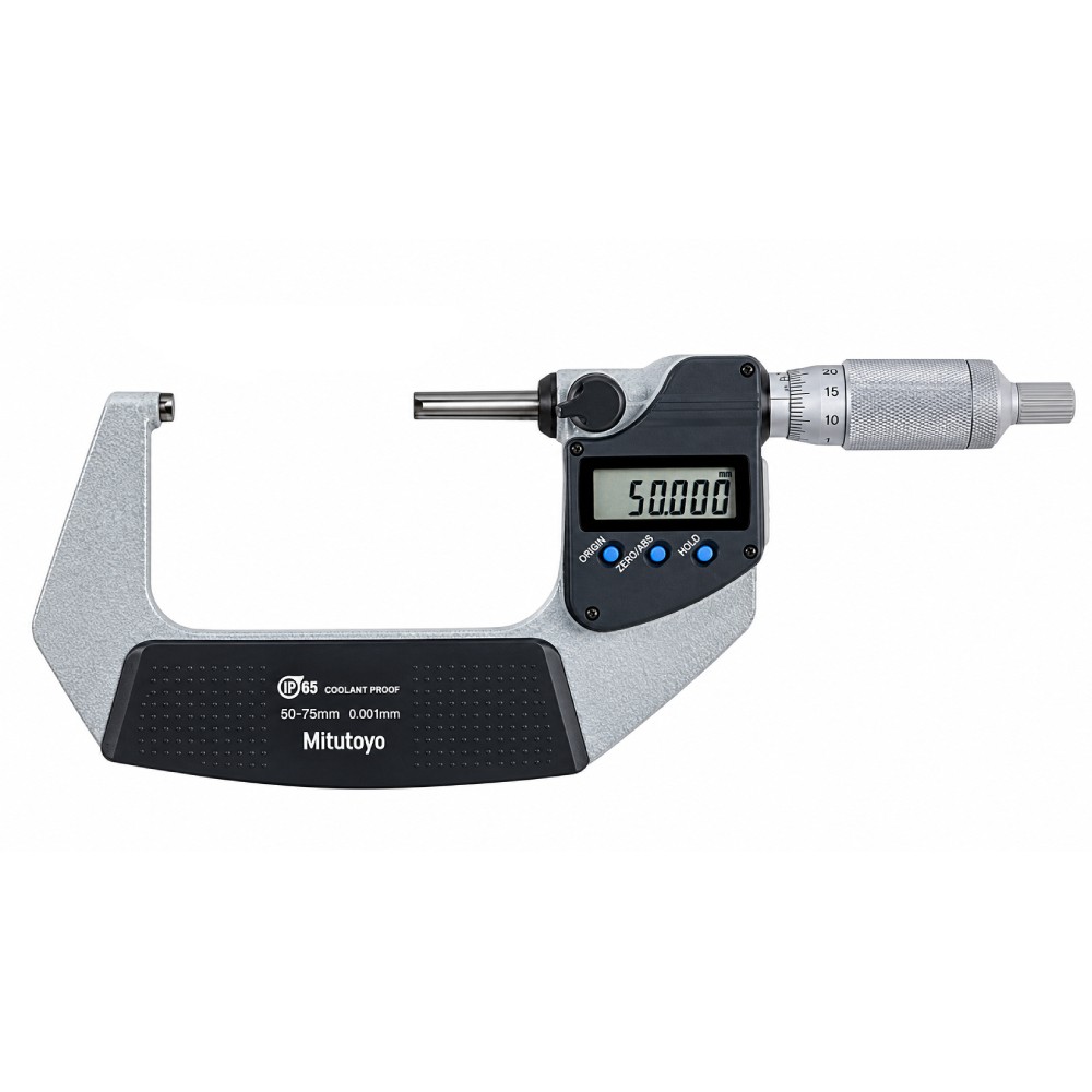 ดิจิตอลไมโครมิเตอร์  เฉพาะรุ่นส่งข้อมูลเข้า PC  MITUTOYO Coolant Proof Micrometers with Ratchet Thimble  With SPC Output   Series 293  293 236 30 ยาว 50 75 มิล